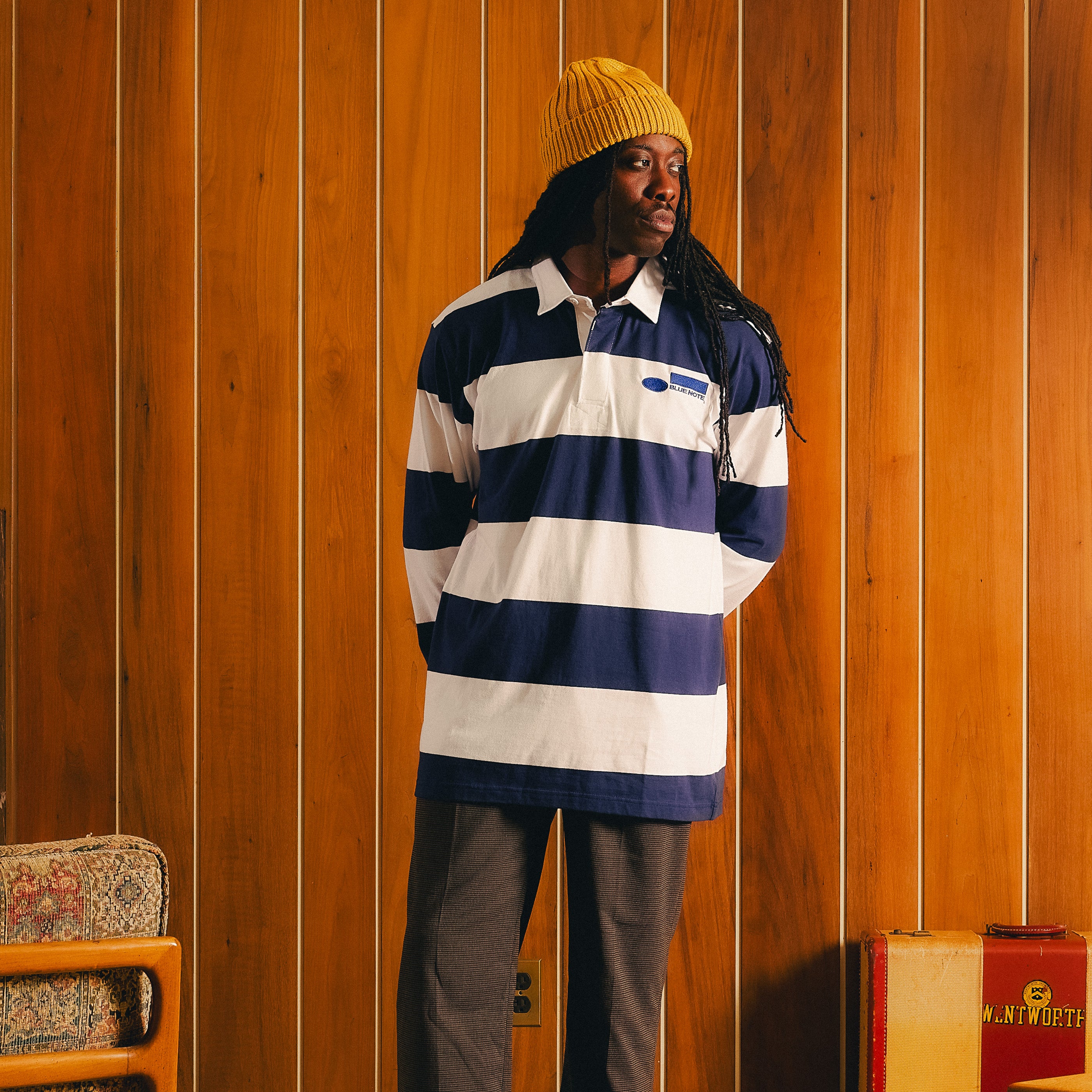 Blue Note Long Sleeve Rugby Shirt