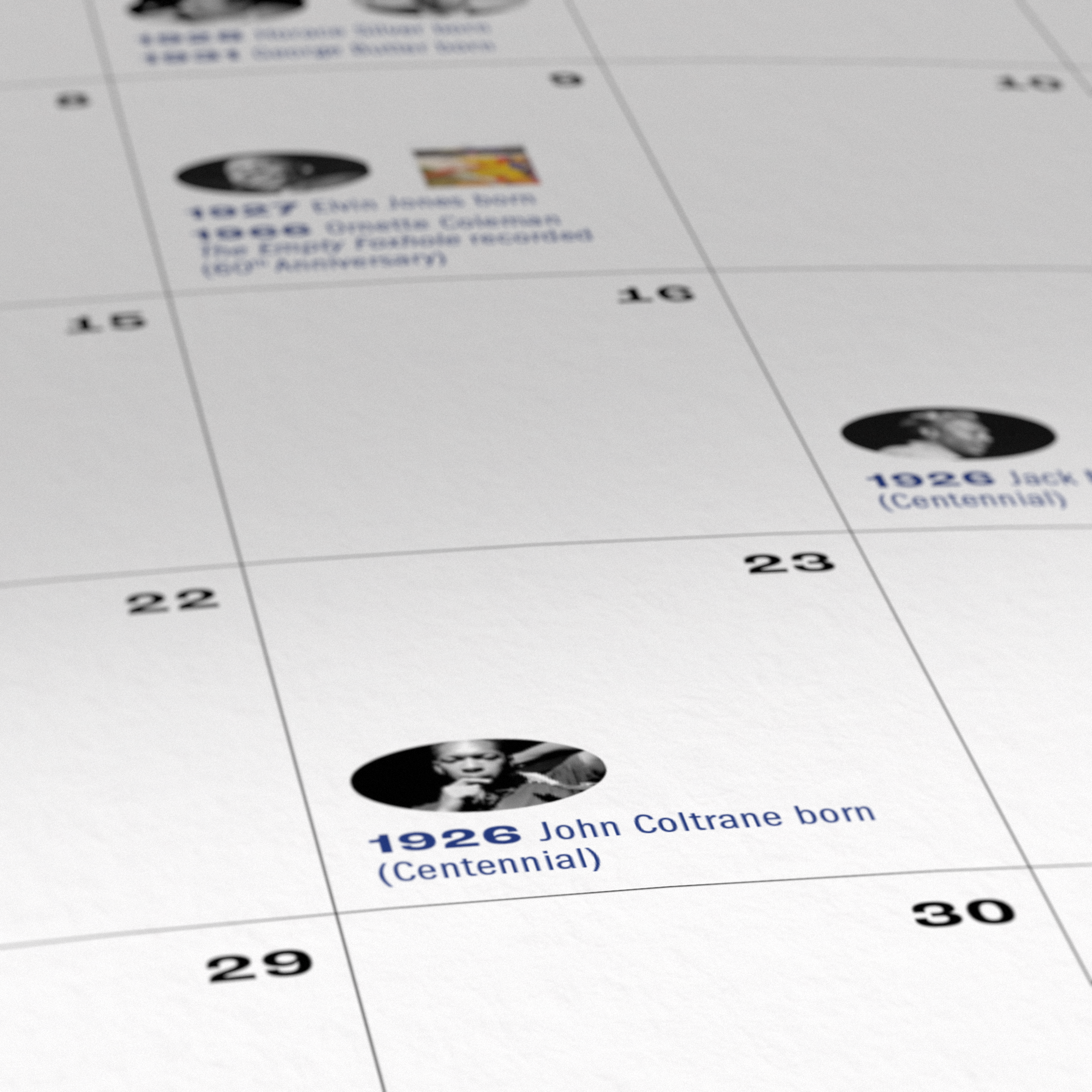 2026 Blue Note Calendar 3D 2