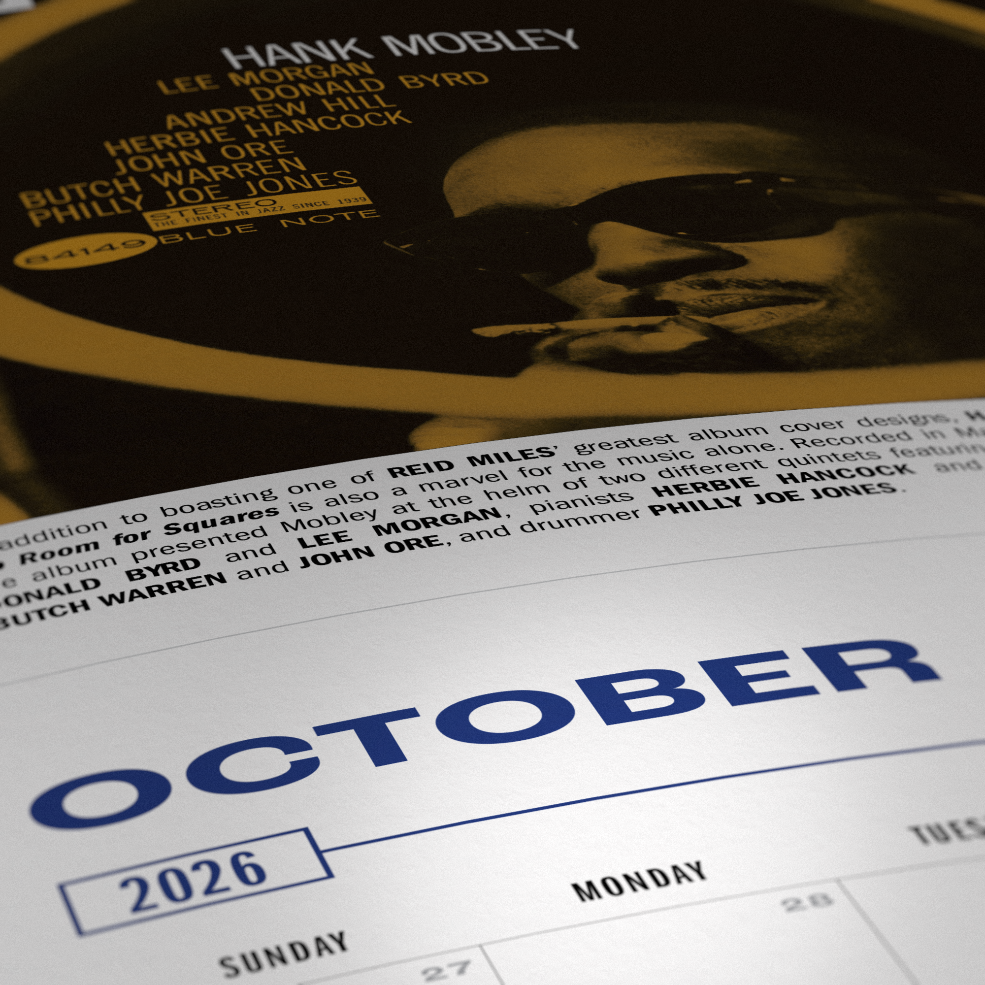 2026 Blue Note Calendar 3D