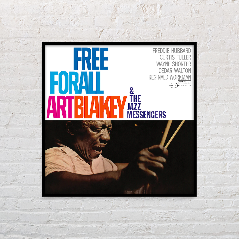 Art Blakey - Free For All Framed Canvas Wall Art – Blue Note Records