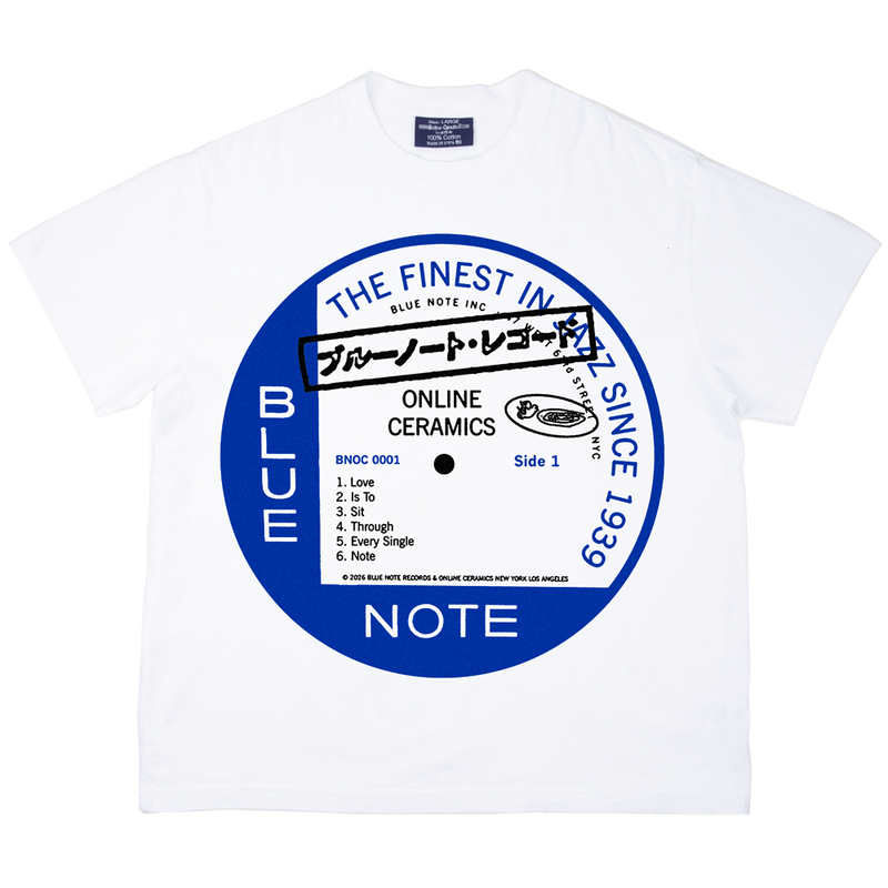 Blue Note x Online Ceramics White T-Shirt - Blue Note Records