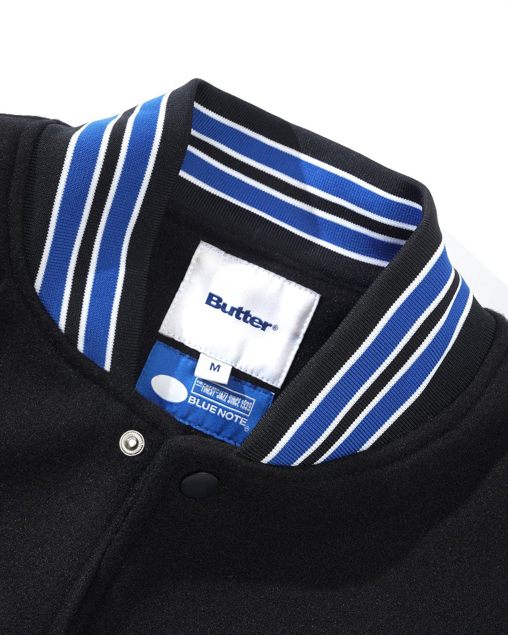 Blue Note x Butter Goods - Blue Note Varsity Jacket Collar