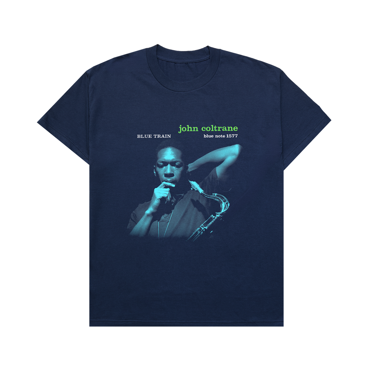 John Coltrane - Blue Train (Album Cover Series) T-Shirt - Navy