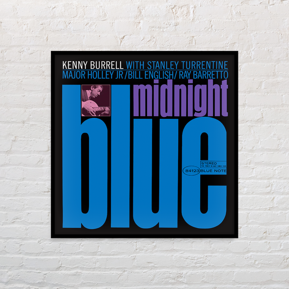 Kenny Burrell - Midnight Blue Framed Canvas Wall Art – Blue Note 