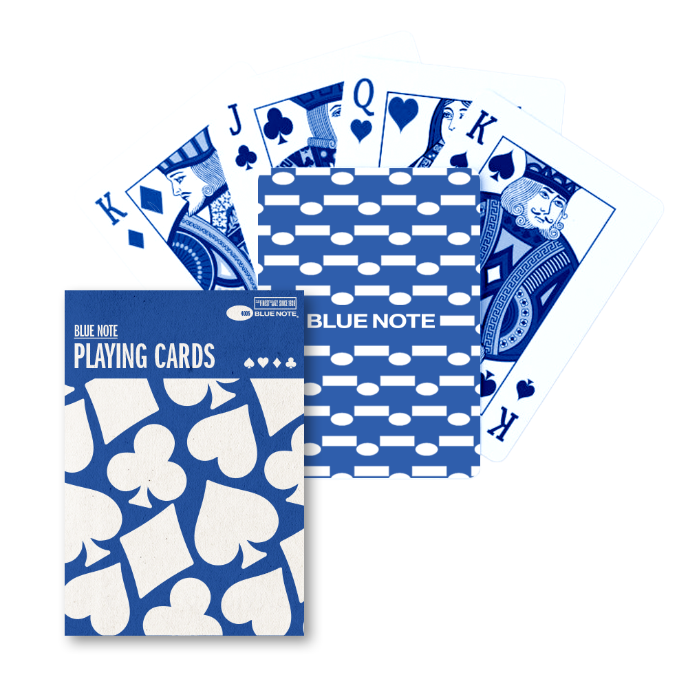 Blue Game Cards Stack Blue Note Playing Cards - Blue Note Records