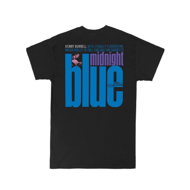 Kenny Burrell - Midnight Blue - 84123 (Serial Logo Series) T-Shirt Back