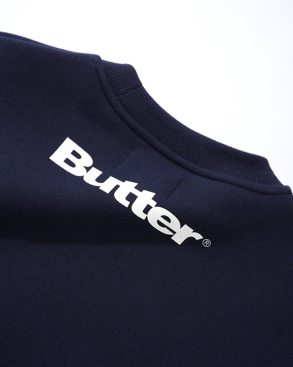 Blue Note x Butter Goods - Records Logo Felt Applique Crewneck Back detail Blue