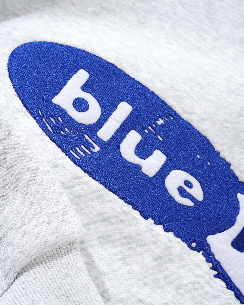 Blue Note x Butter Goods - Records Logo Felt Applique Crewneck Ash Zoom