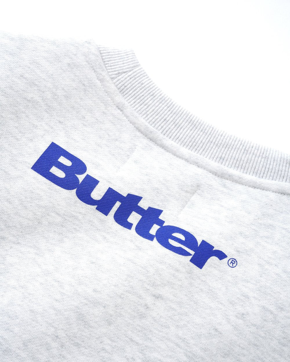 Blue Note x Butter Goods - Records Logo Felt Applique Crewneck Ash back detail