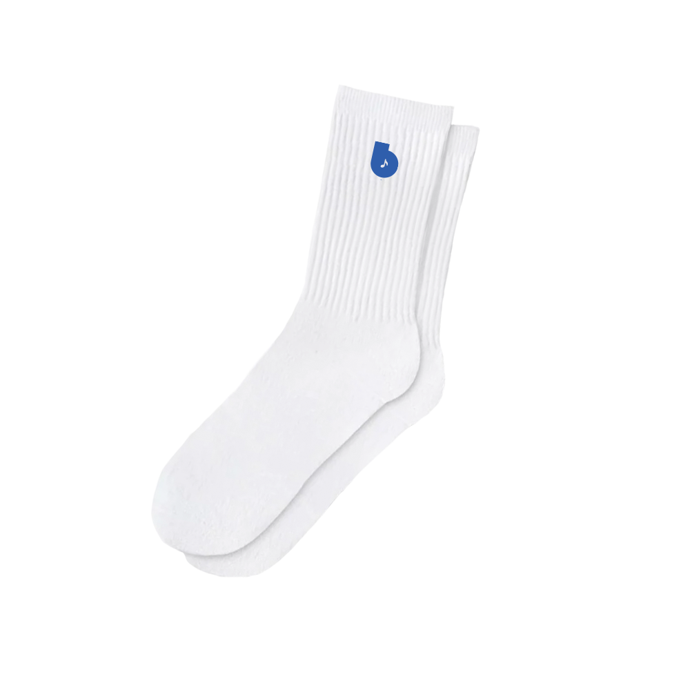 Vintage 1970s Logo Sock White