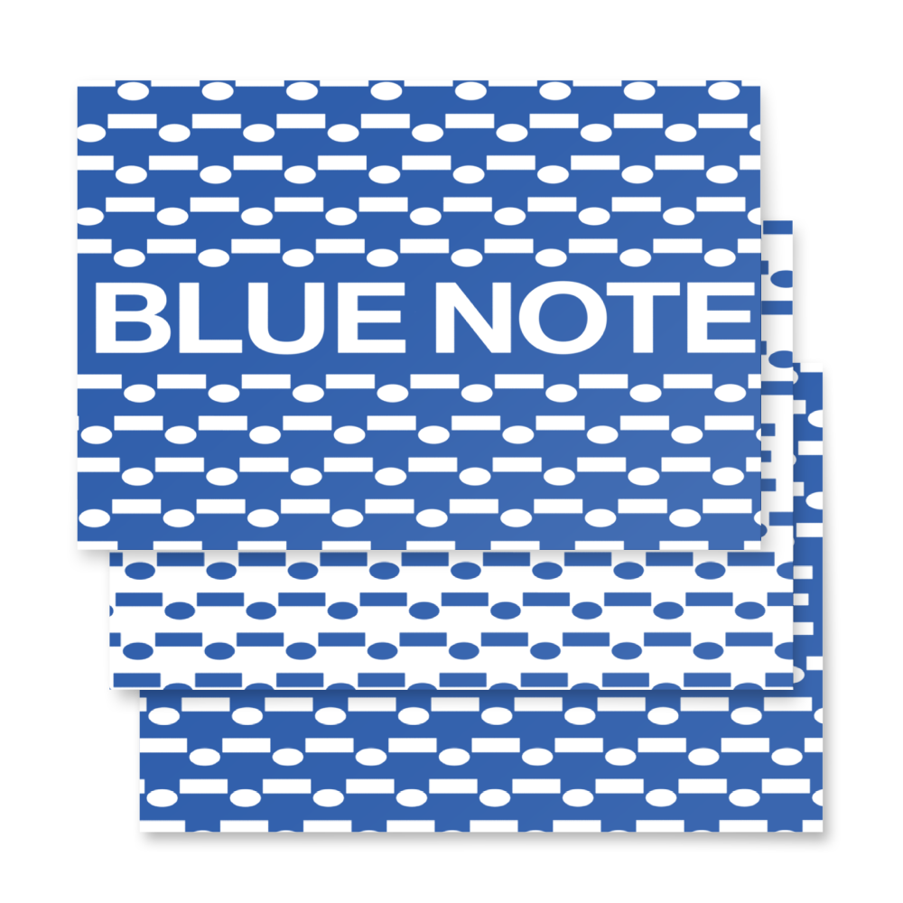 Blue Note Wrapping Paper blue