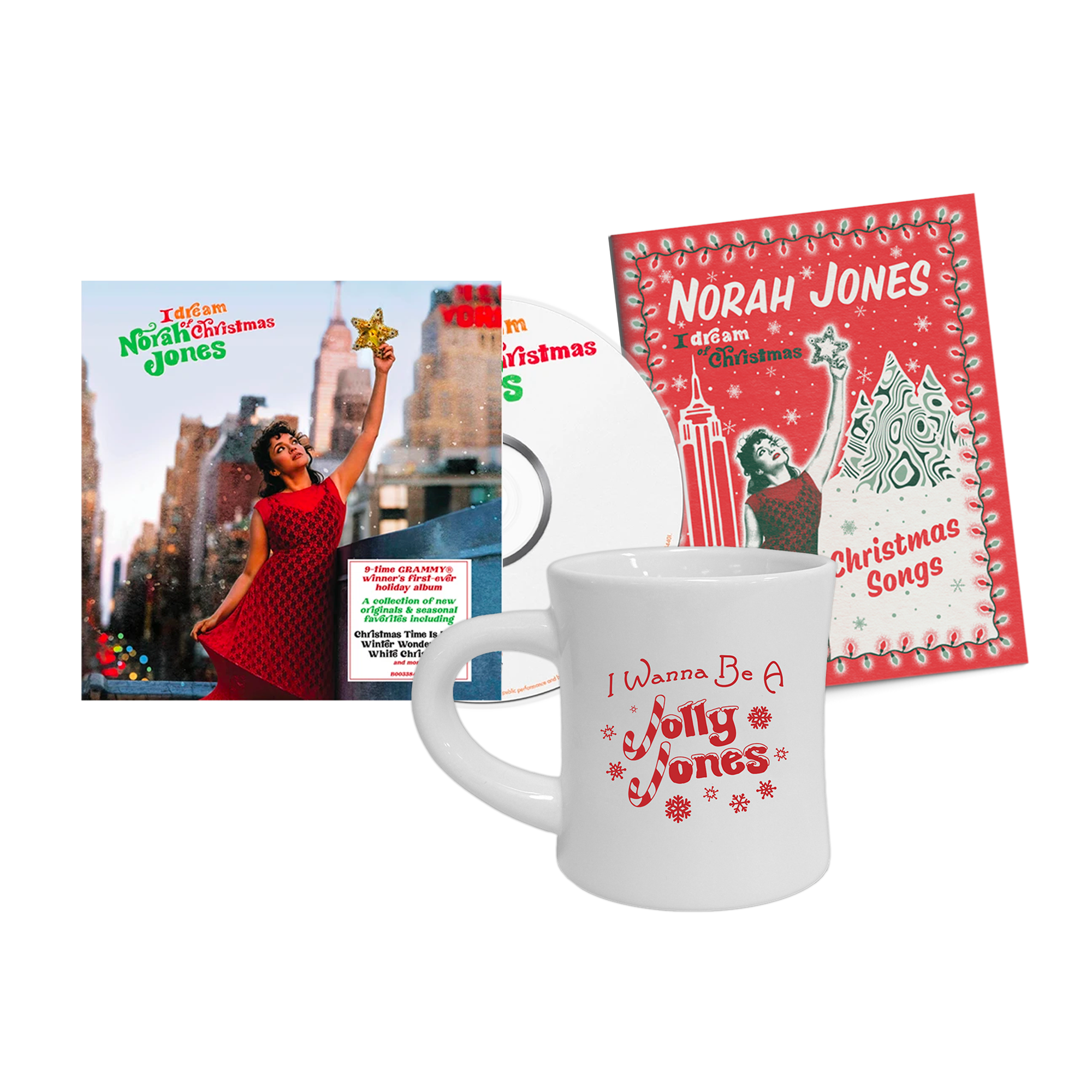 Norah Jones - I Dream Of Christmas CD + Mug + Carol Book Bundle