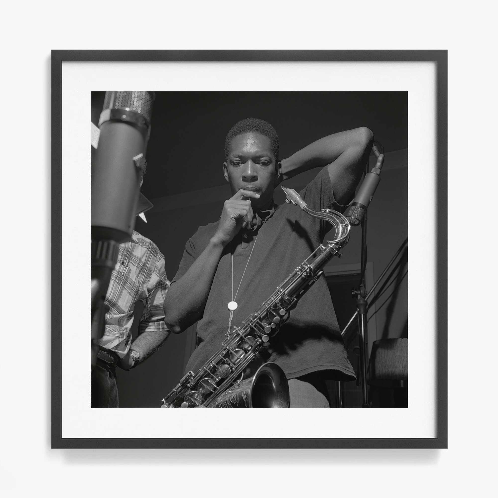 John Coltrane – Archival Fine Art Print (Francis Wolff Collection - BN.WOLFF.1577.001) BLACK FRAMEJohn Coltrane – Archival Fine Art Print (Francis Wolff Collection - BN.WOLFF.1577.001) black frame