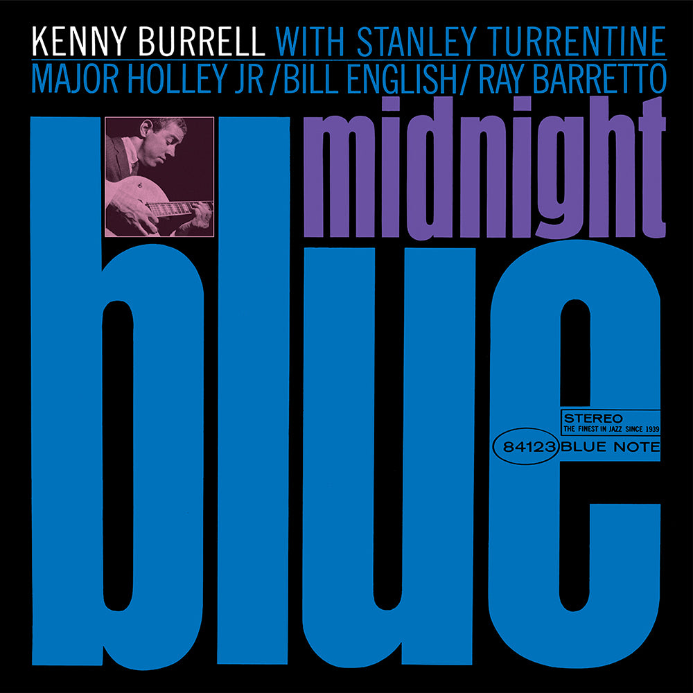 Kenny Burrell - Midnight Blue Framed Canvas Wall Art - Blue Note Records